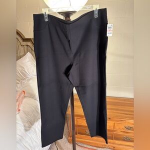 NWT - Karen Scott Black Straight Leg Pants